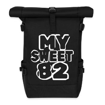 Birthday 82 - Roll Top Backpack - black - Front