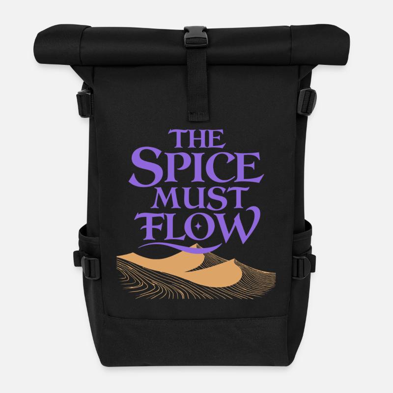 The Spice Must Flow - Roll Top Backpack - black