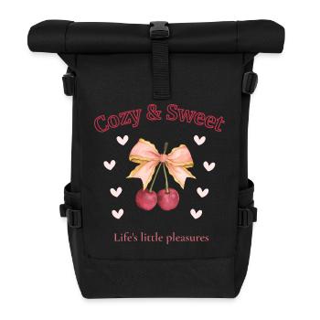 Sweet Comfort Cherry Aesthetic - Sac à dos roll top - noir - Devant