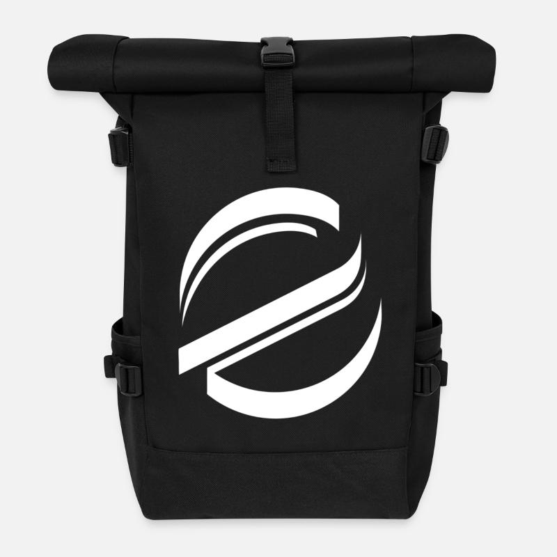 Logo - Rolltop Rucksack - Schwarz