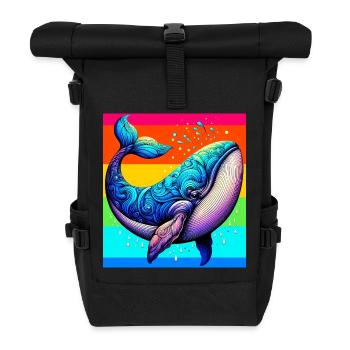 Wal - Rolltop Rucksack - Schwarz - Vorne