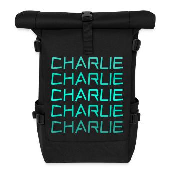 Charlie - Roll Top Backpack - black - Front