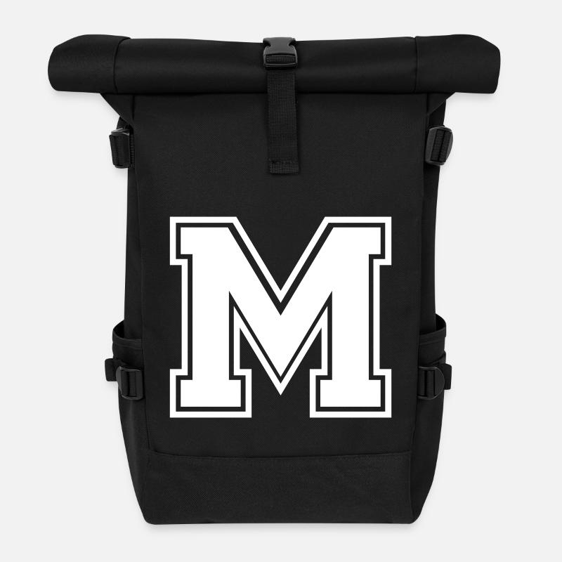 m - Sac à dos roll top - noir