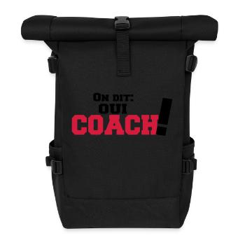 ON DIT(oui COACH) - Sac à dos roll top - noir - Devant