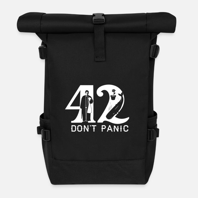42 - Rolltop Rucksack - Schwarz