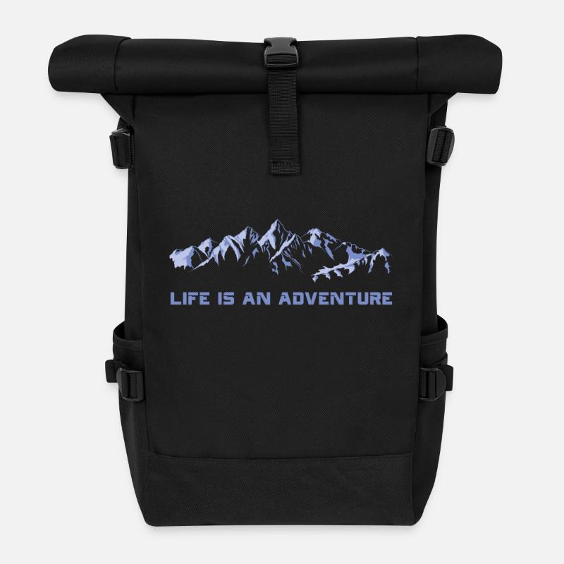 Mountain - Rolltop Rucksack - Schwarz