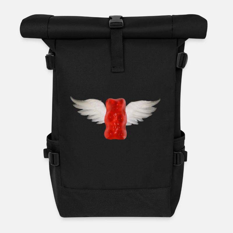 gummibaerchen_angel - Rolltop Rucksack - Schwarz