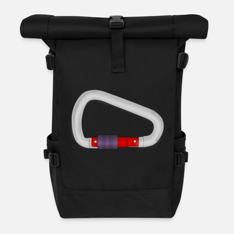 échelle d'escalade vélo échelle montée montagne s - Sac à dos roll top - noir