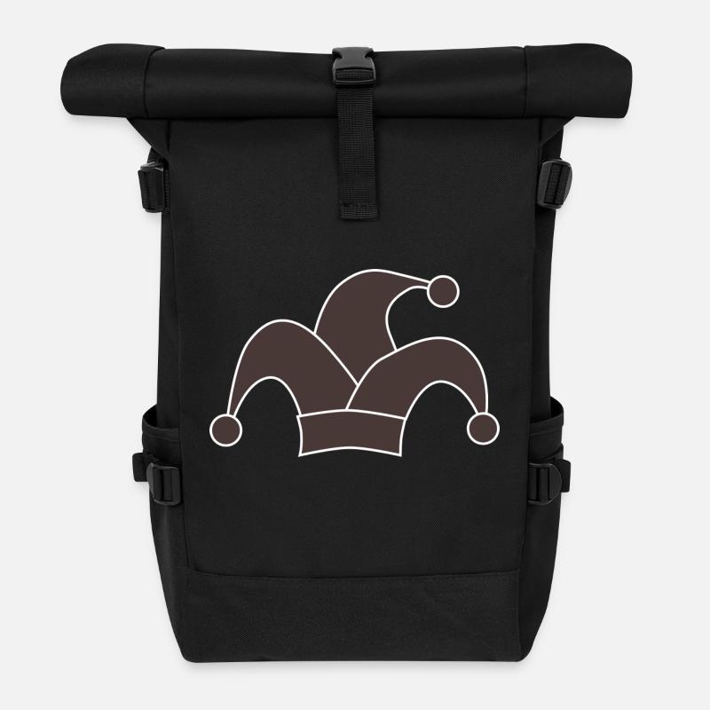 clown - Rolltop Rucksack - Schwarz