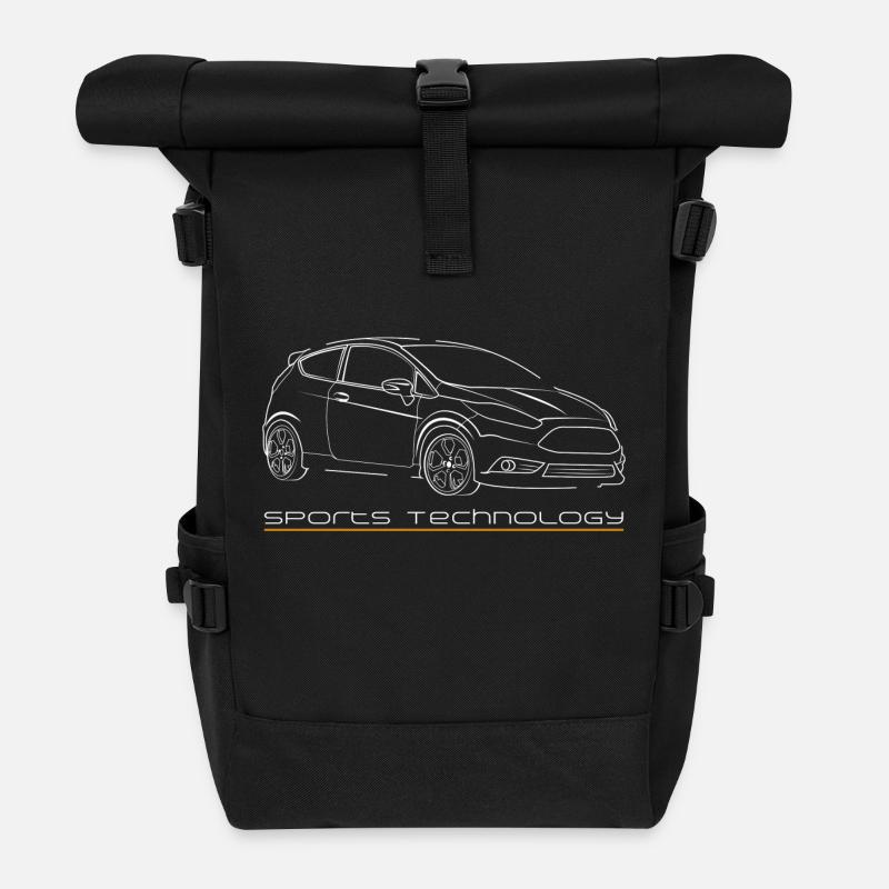 Fiesta MK7 ST Line voiture tshirt technologie du sport - Sac à dos roll top - noir