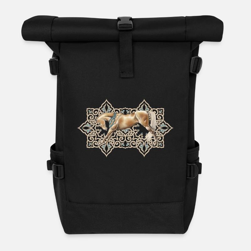 Akhal - Sac à dos roll top - noir