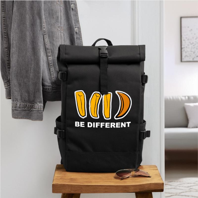 Anders, Different, Aussenseiter, Pommes, Geschenk, Rolltop Rucksack