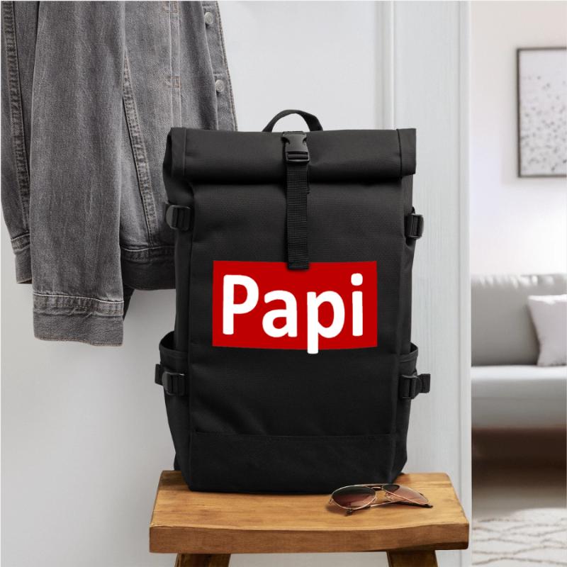 Papi gift idea Roll Top Backpack