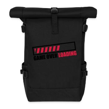 game_over_loading_c2 - Rolltop Rucksack - Schwarz - Vorne