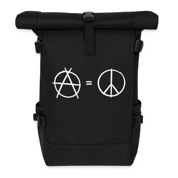 Anarchy is peace - Roll Top Backpack - black - Front
