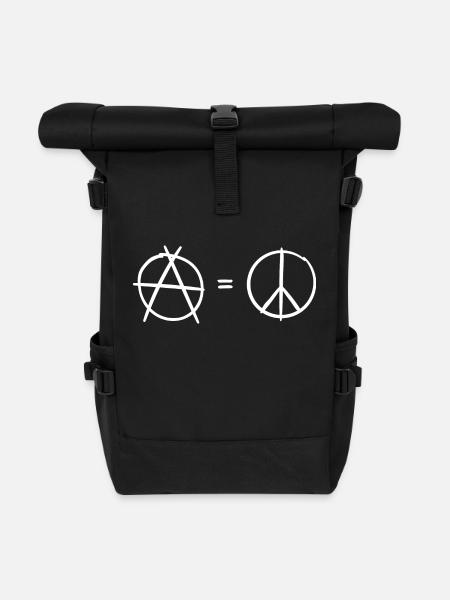 L'anarchie est la paix - Sac à dos roll top - noir