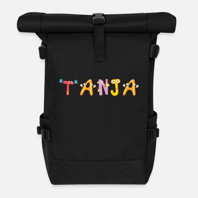 Tanja - Rolltop Rucksack - Schwarz