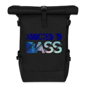 Addicted to bass - Roll Top Backpack - black - Front