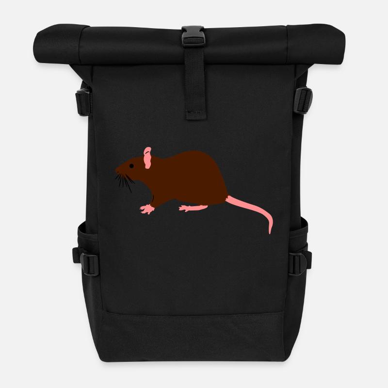 ratte - Rolltop Rucksack - Schwarz