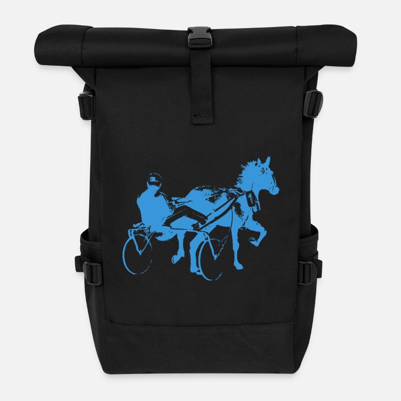 trotteur - Sac à dos roll top - noir