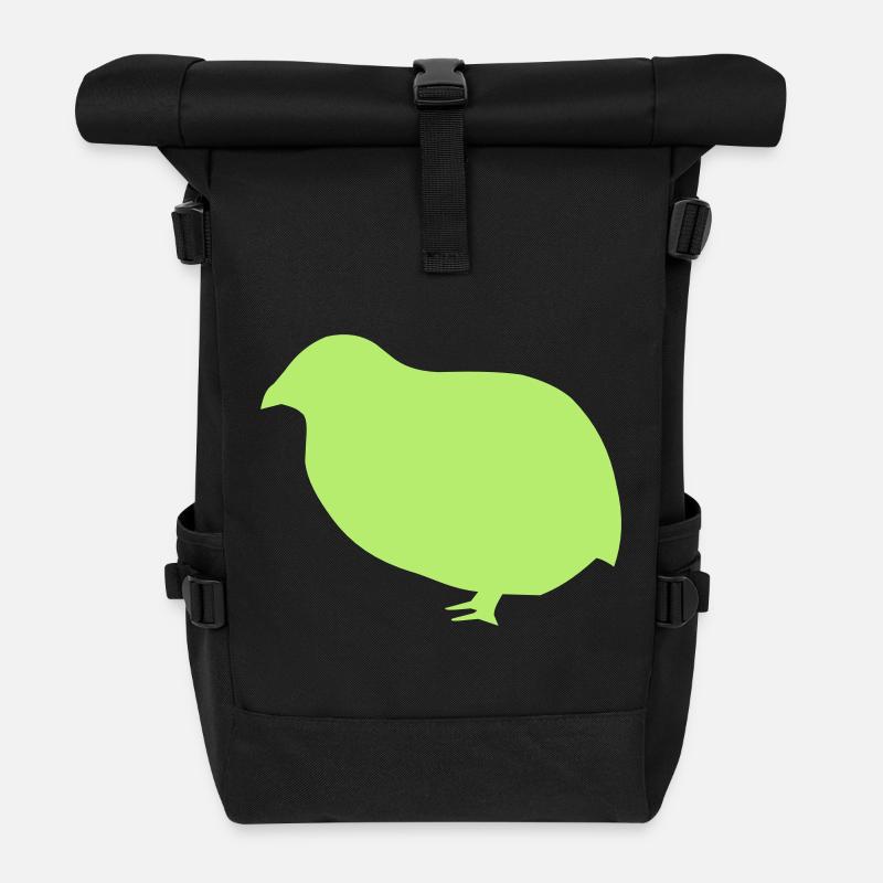Wachtel - Rolltop Rucksack - Schwarz