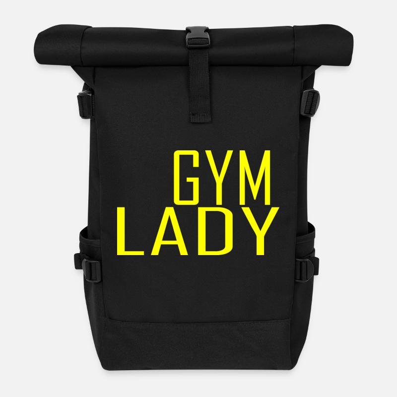 Gym Lady - Rolltop Rucksack - Schwarz