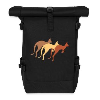 kangaroo - Roll Top Backpack - black - Front