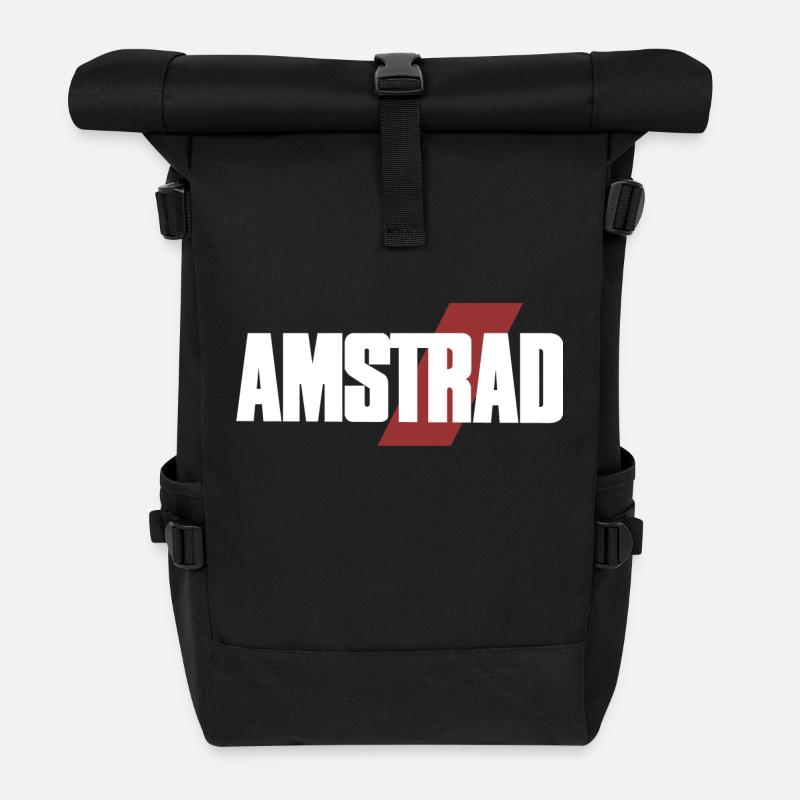 Klassisches Amstrad Logo – Vintage Style 03 - Rolltop Rucksack - Schwarz