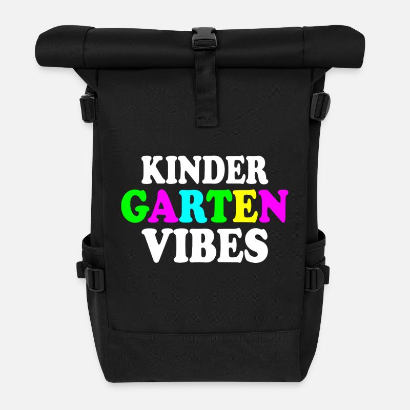 kindergarten vibes - Sac à dos roll top - noir