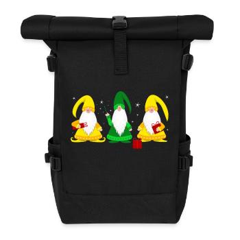 Elves elves Christmas - Roll Top Backpack - black - Front