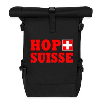 Hop suisse - Roll Top Backpack - black - Front