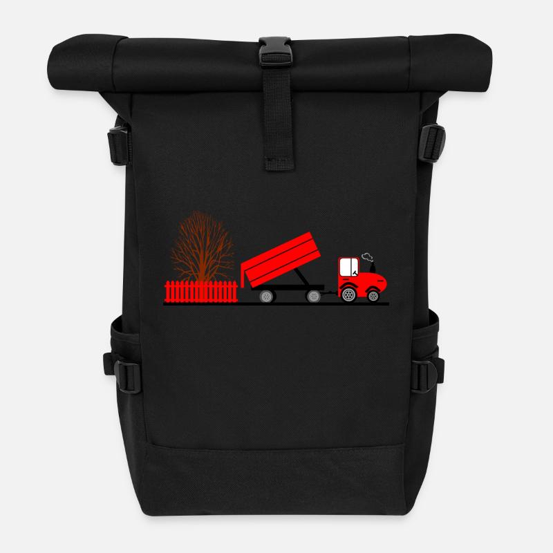 Traktor - Rolltop Rucksack - Schwarz