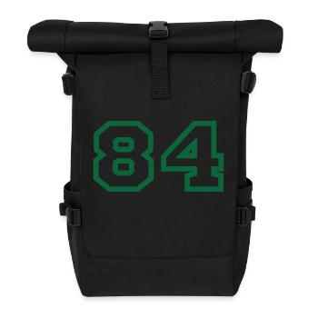 Nummer 84 Sport - Rolltop Rucksack - Schwarz - Vorne
