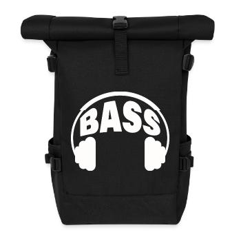 BASSE - Sac à dos roll top - noir - Devant