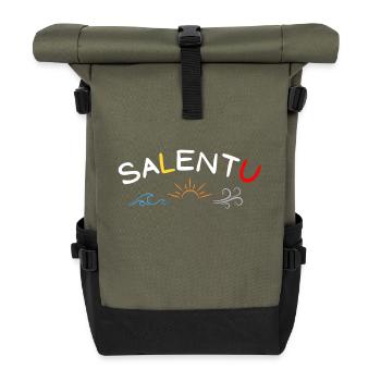 SALENTU ☀️ 🌊💨 - Sac à dos roll top - olive/noir - Devant