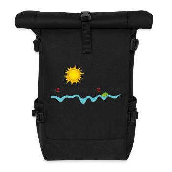 MUSCHi DIVERS 2012 Island in the Sun (front) - Rolltop Rucksack - Schwarz - Vorne