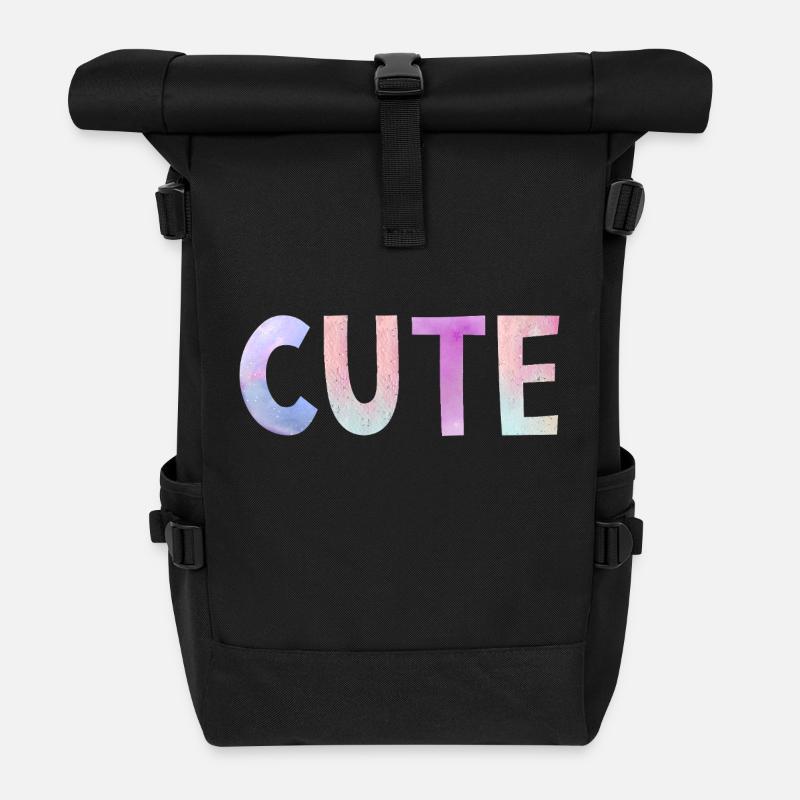 NIEDLICH - Rolltop Rucksack - Schwarz