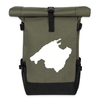 Malle Outline - Roll Top Backpack - olive/black - Front