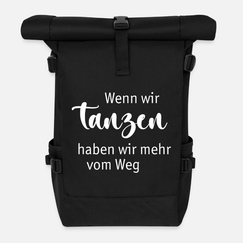 Tanzen - Rolltop Rucksack - Schwarz