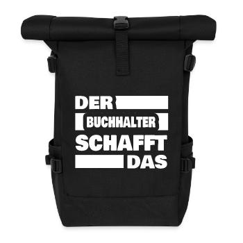 Buchhalter - Rolltop Rucksack - Schwarz - Vorne