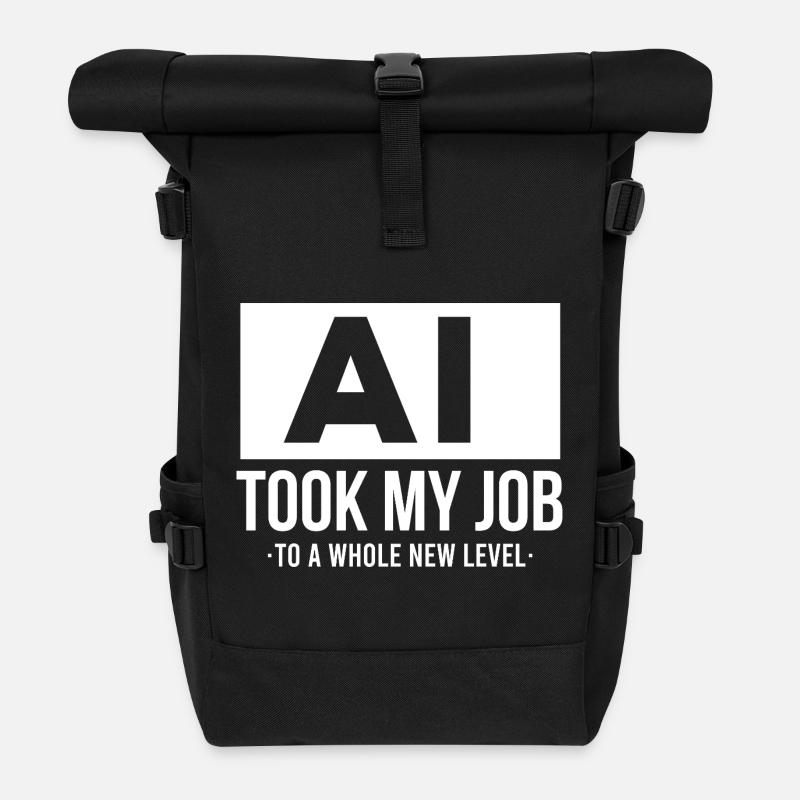 KI hat mir meinen Job genommen – künstliche Intelligenz - Rolltop Rucksack - Schwarz