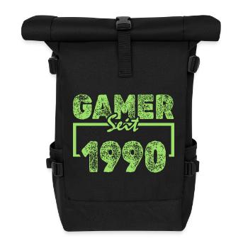 1990 - Roll Top Backpack - black - Front