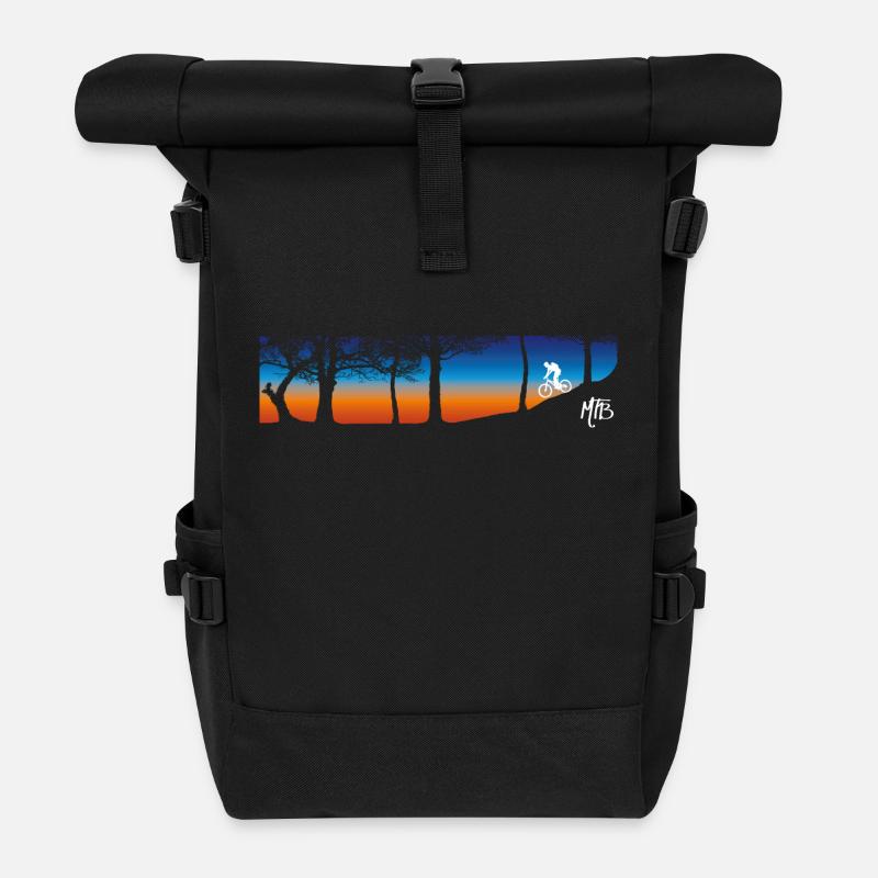 MTB Sunset Trailride - Roll Top Backpack - black
