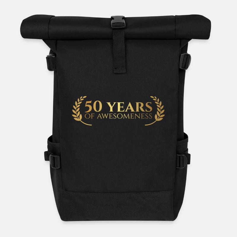 50th Anniversary: 50 Years of awesomeness - Roll Top Backpack - black