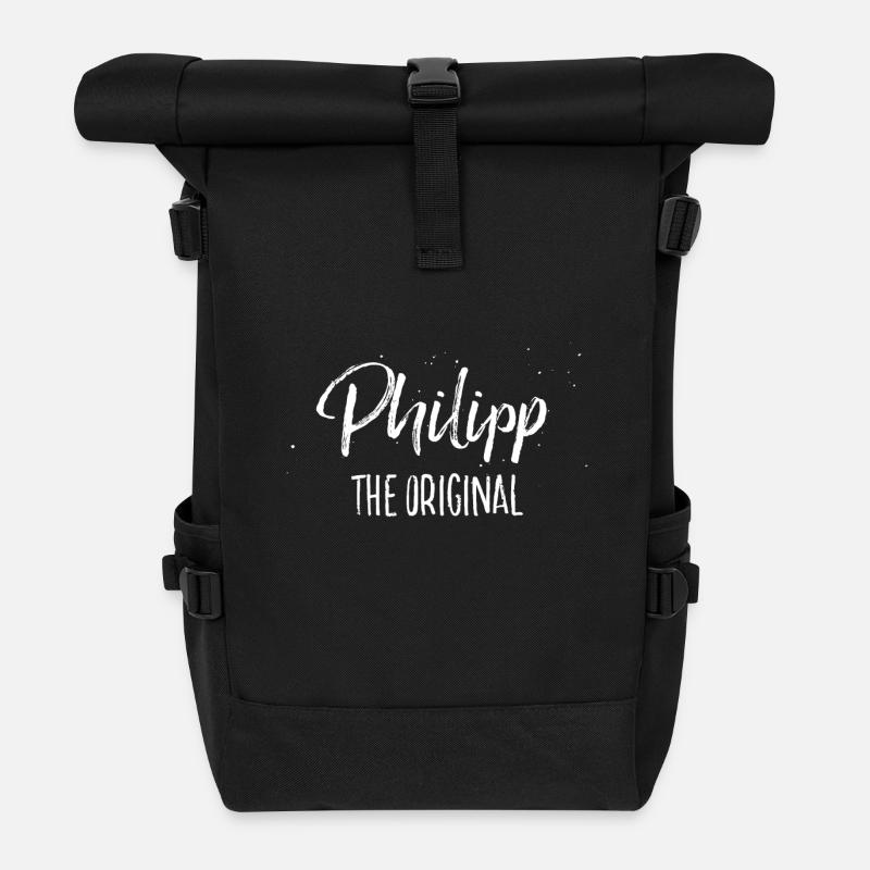 Philipp - Rolltop Rucksack - Schwarz