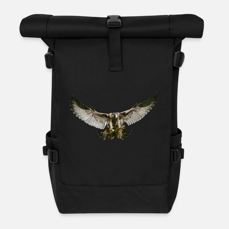 aigle - Sac à dos roll top - noir