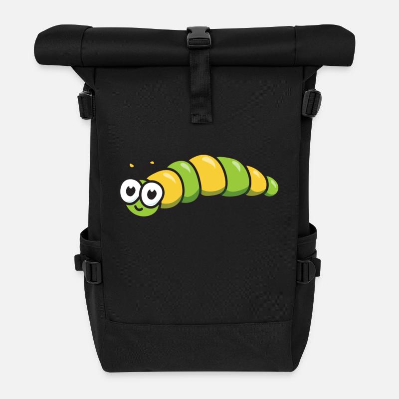 Raupe - Rolltop Rucksack - Schwarz