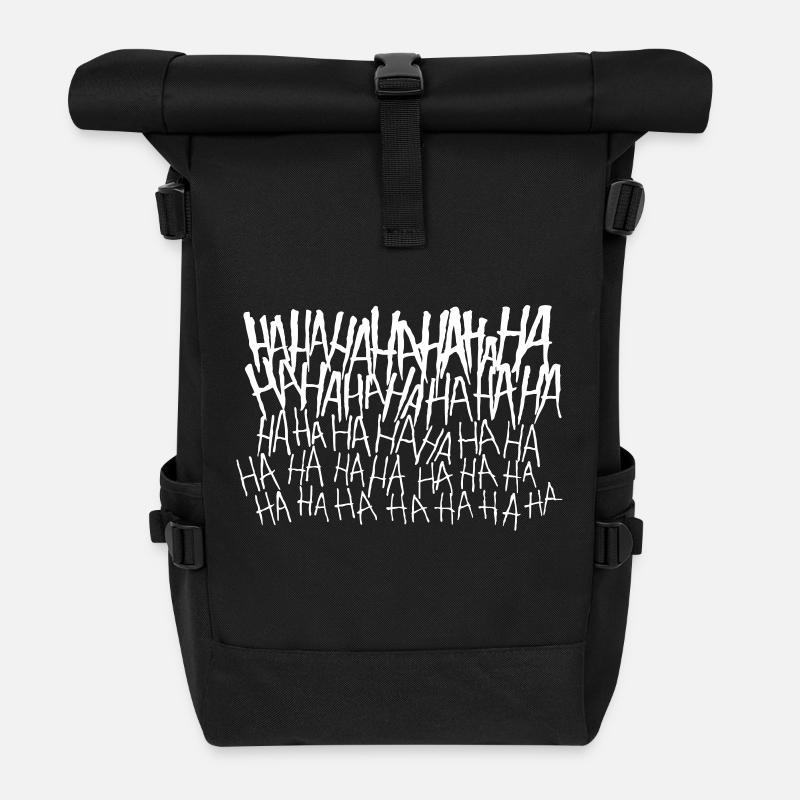 Lachflash - Rolltop Rucksack - Schwarz