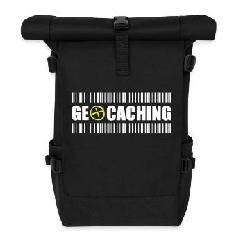 Geocaching Barcode - 2colors - 2O12 - Sac à dos roll top - noir - Devant