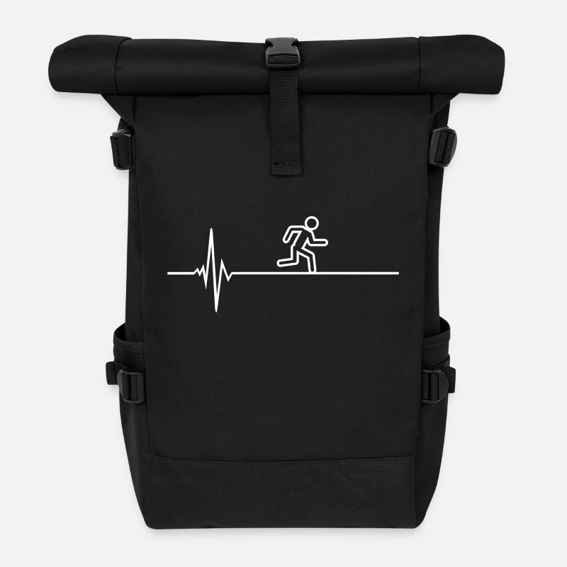 Läufer - Rolltop Rucksack - Schwarz